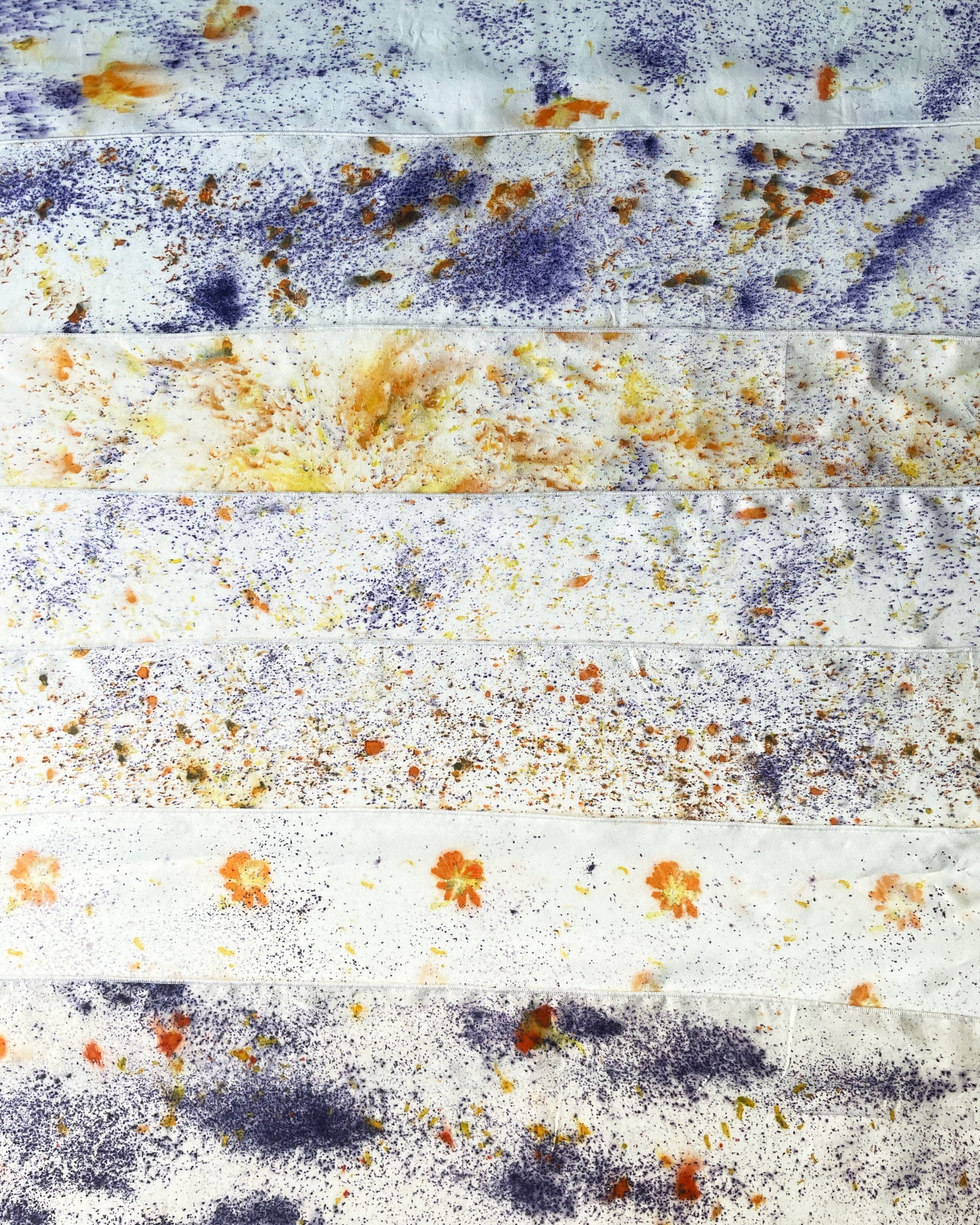 Foulard en soie Ecoprint